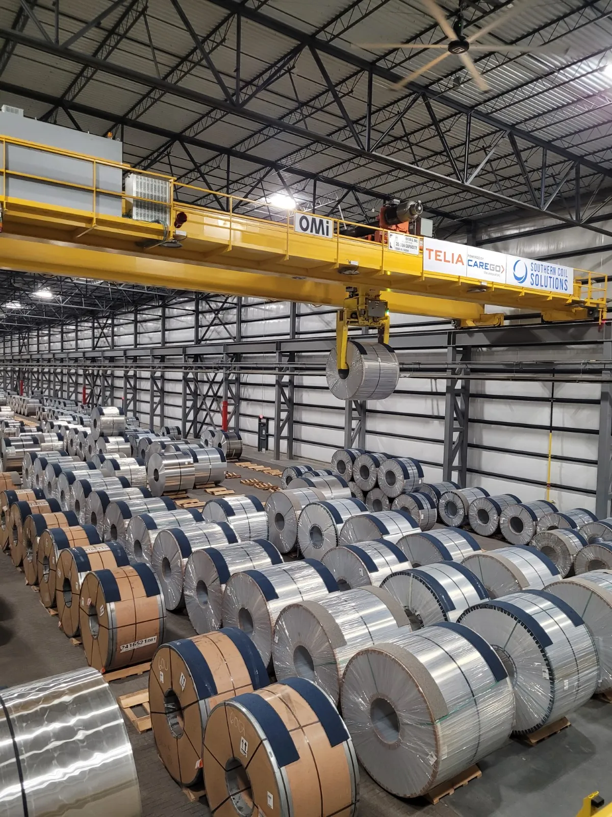 Brückenkran der Klasse E in einem metallverarbeitenden Betrieb