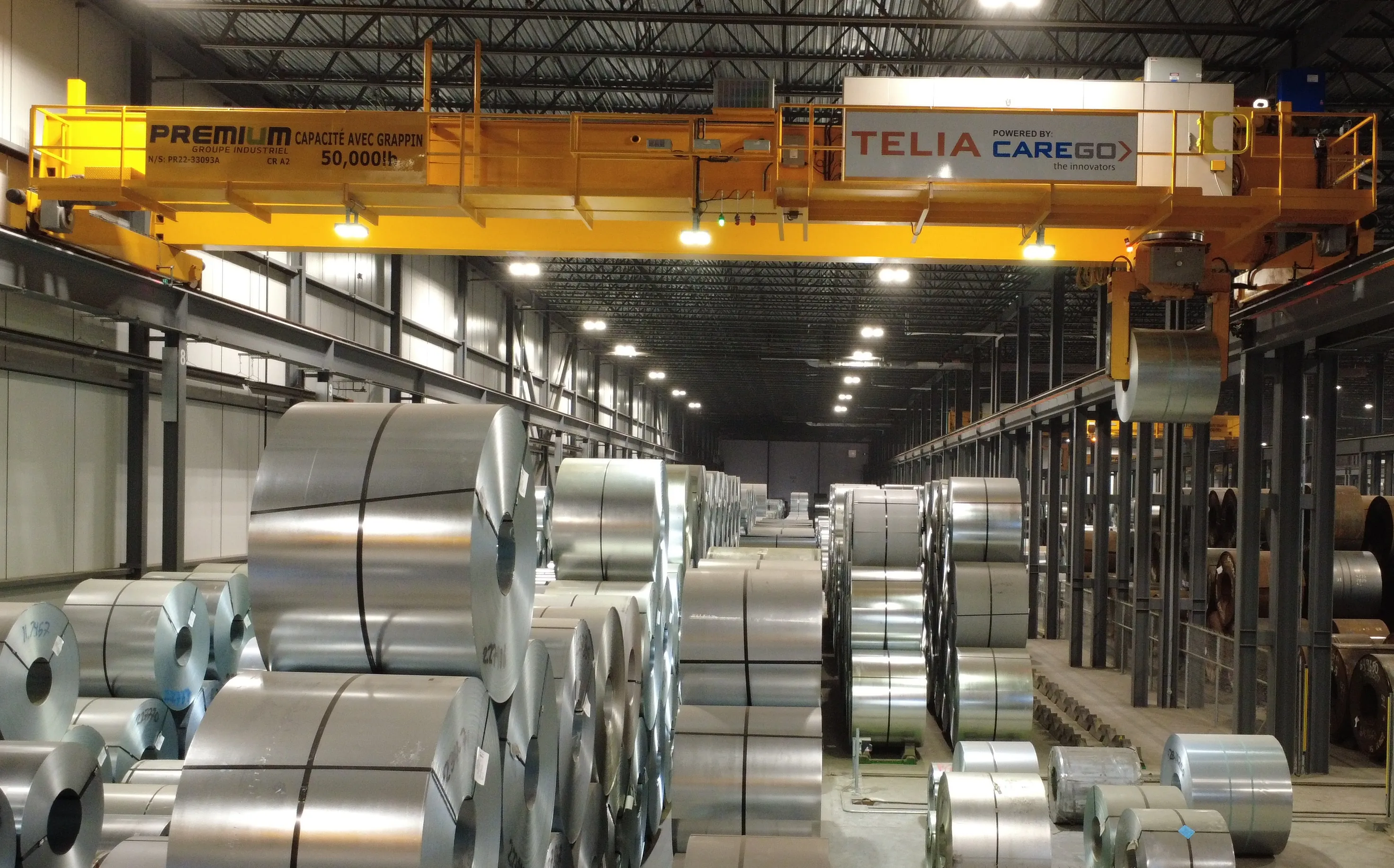Lagerbereich eines Metallservicecenters
